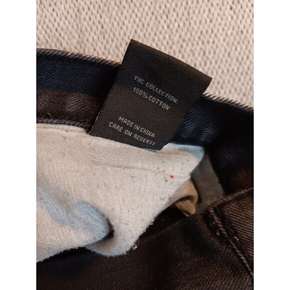 Thrill Denim & Supply Jeans Mens 33X32 Bleach Black Patches Grunge - Picture 7 of 15